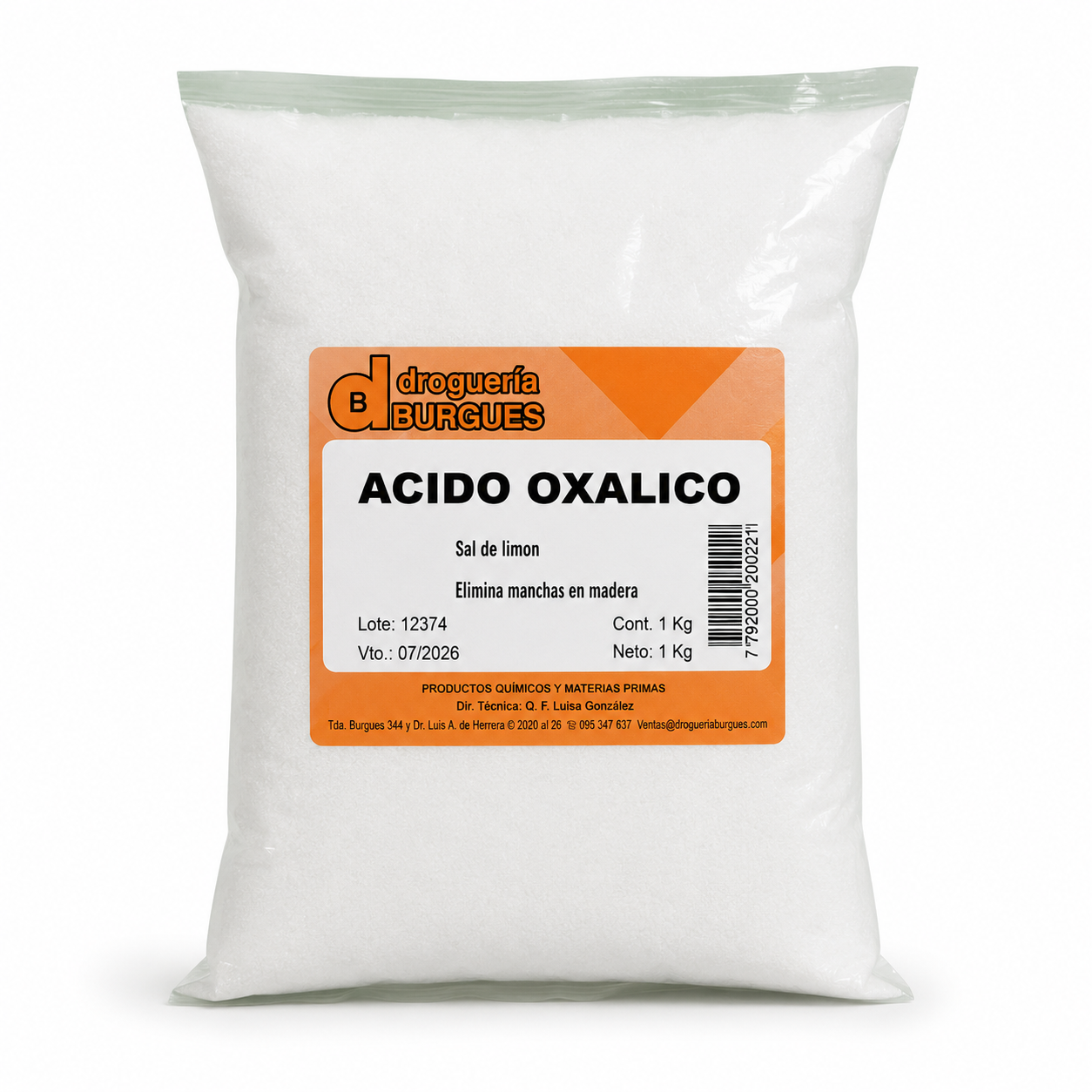 Ácido Oxálico Sal de Limón