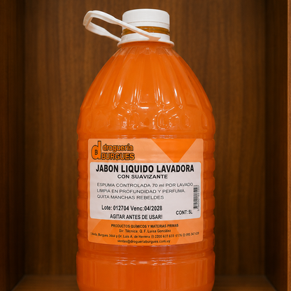 Jabon Líquido de Lavadora Con Suavizante