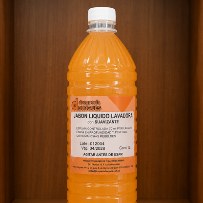 Jabon Líquido de Lavadora Con Suavizante