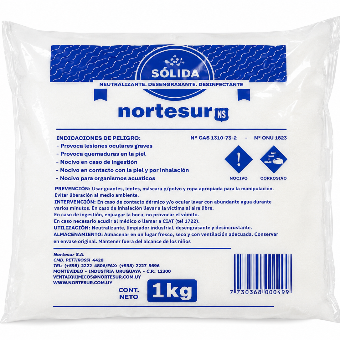 Soda Cáustica en Escamas 1kg