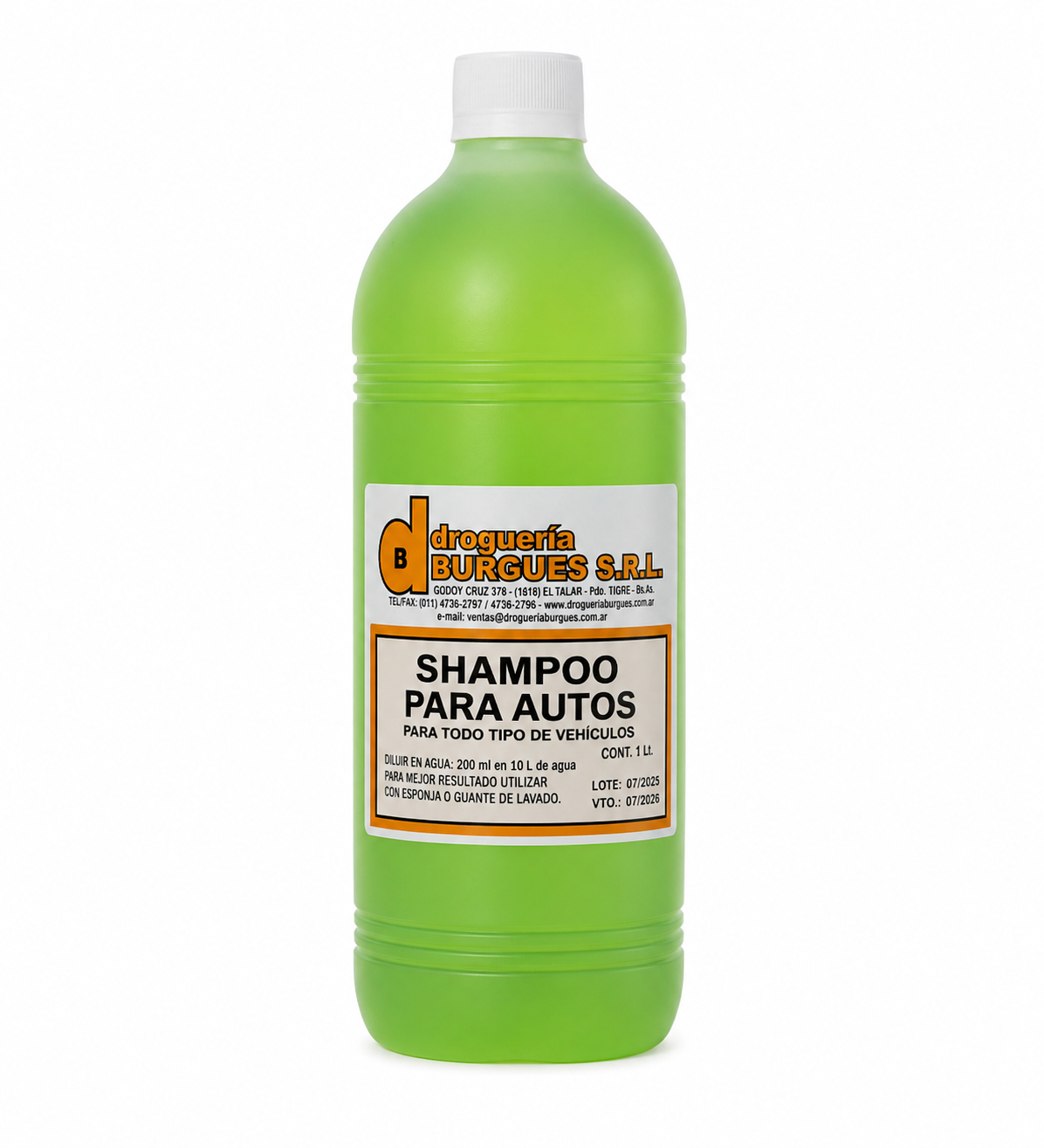 Shampoo Para Autos con Siliconas