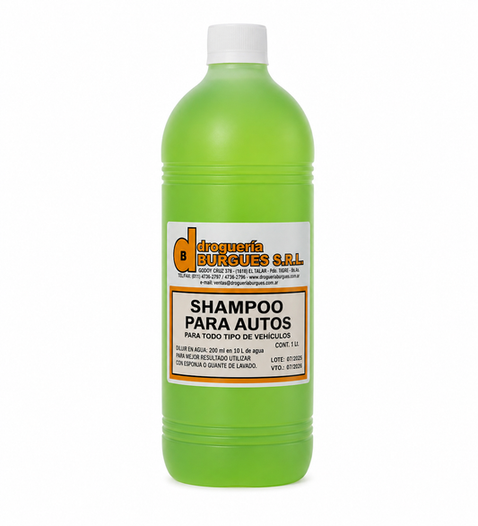 Shampoo Para Autos con Siliconas
