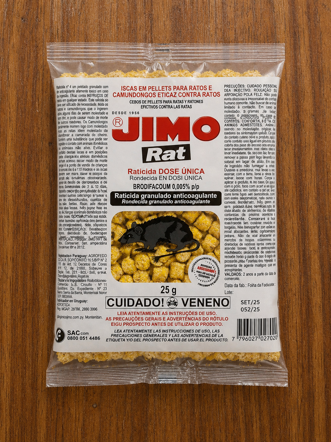 Jimo Rat Raticida Granulado 25g
